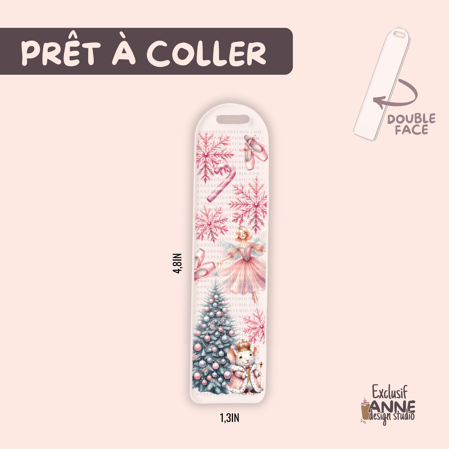 Autocollants pour signet UV DTF | Ballerine