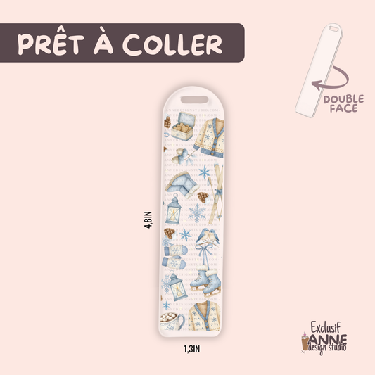 Autocollants pour signet UV DTF | Cosy hiver