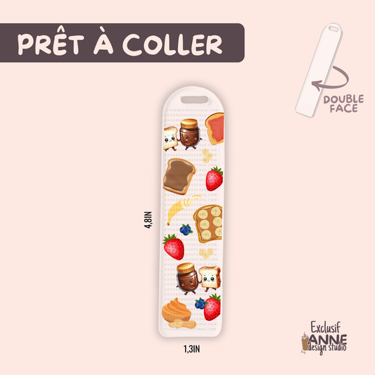 Autocollants pour signet UV DTF | Petit déjeuné