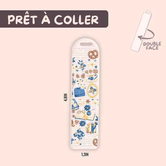Autocollants pour signet UV DTF | Vibe d'hiver