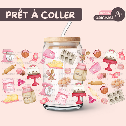 Autocollants UV DTF | Pâtisserie