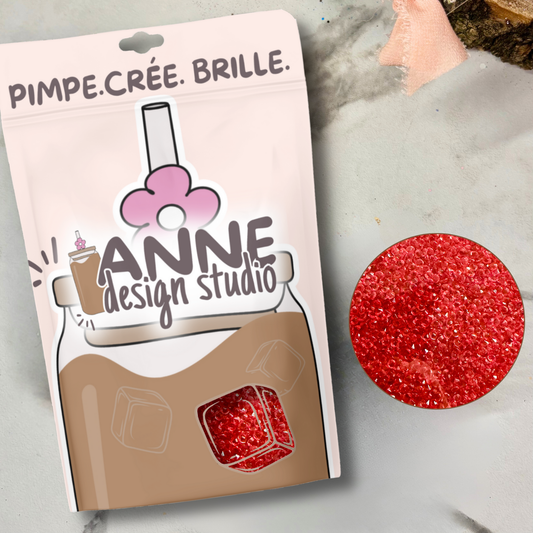 Minis diamant en acrylique | Rouge