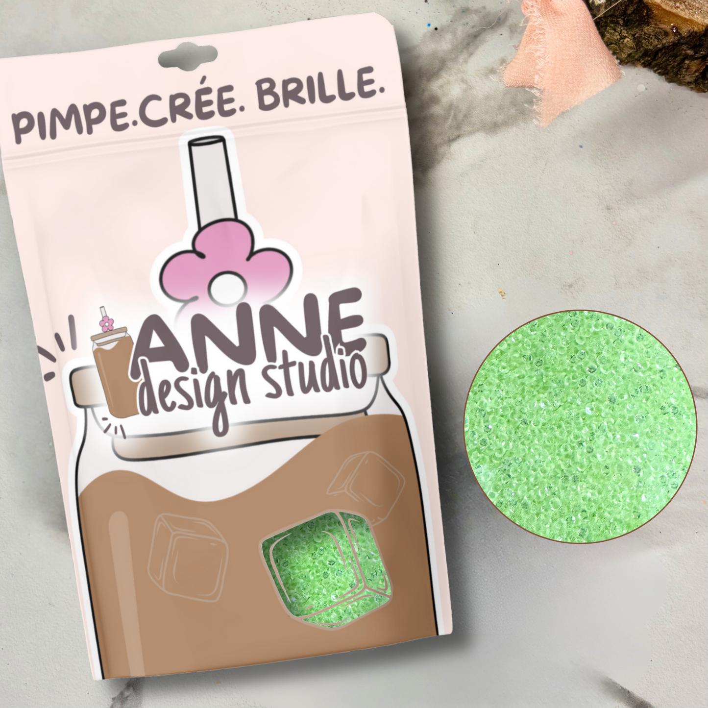Minis diamant en acrylique | Néon