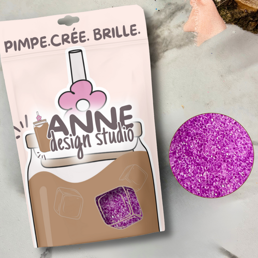Minis diamant en acrylique | Fuchsia