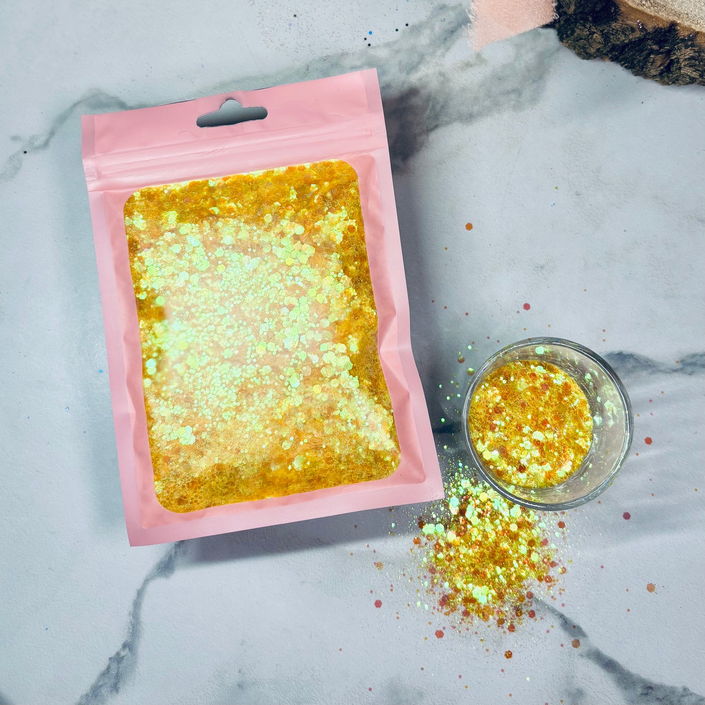 Paillettes perlées | Jaune