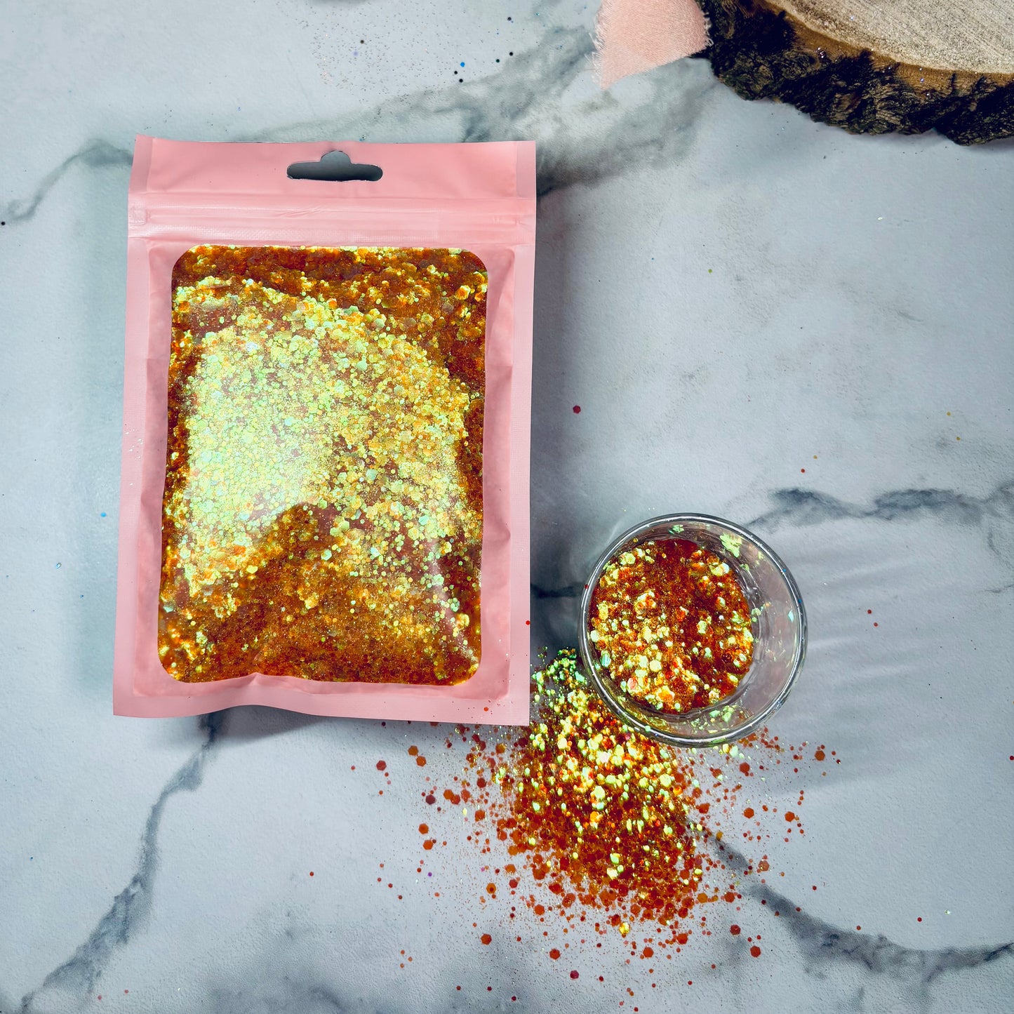 Paillettes perlées | Orange