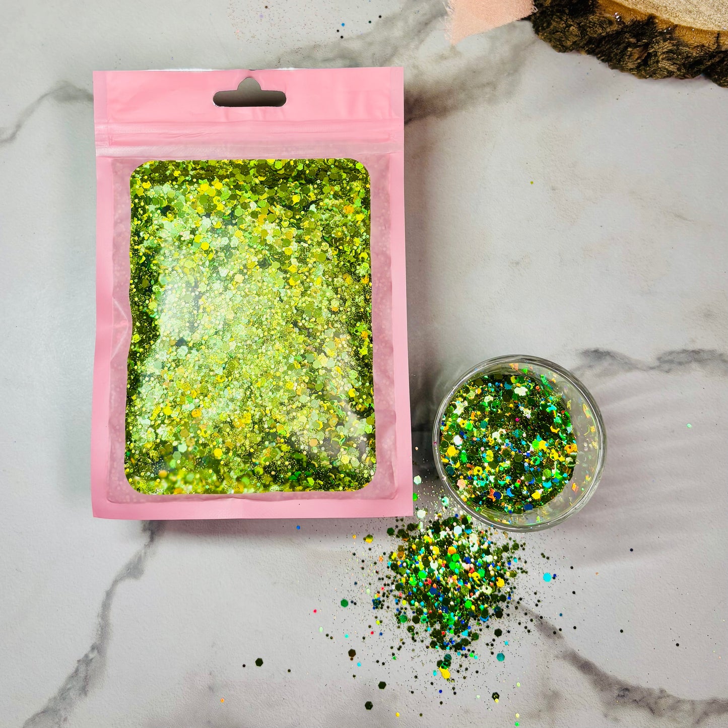Paillettes holographiques | Vert clair