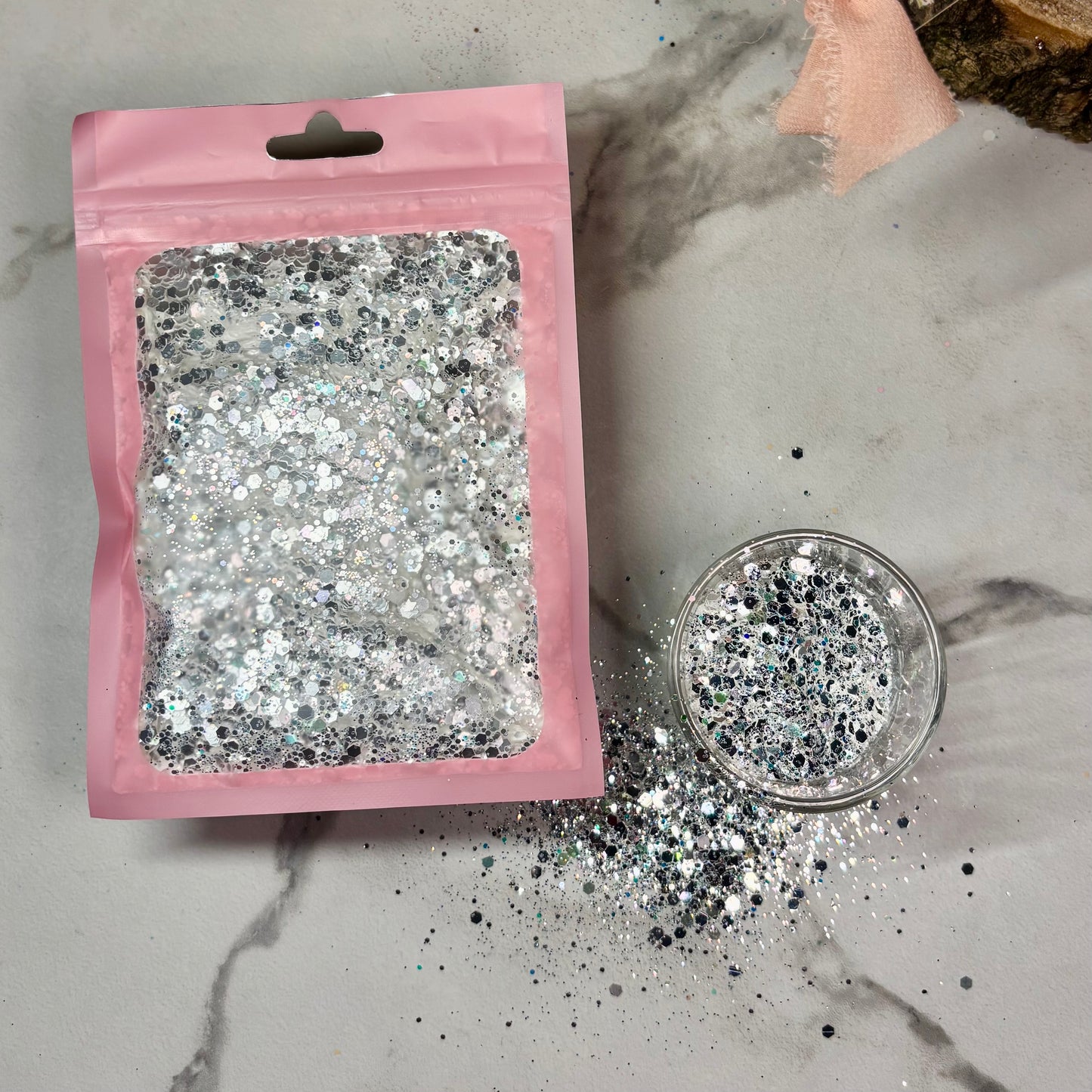 Paillettes effet miroir