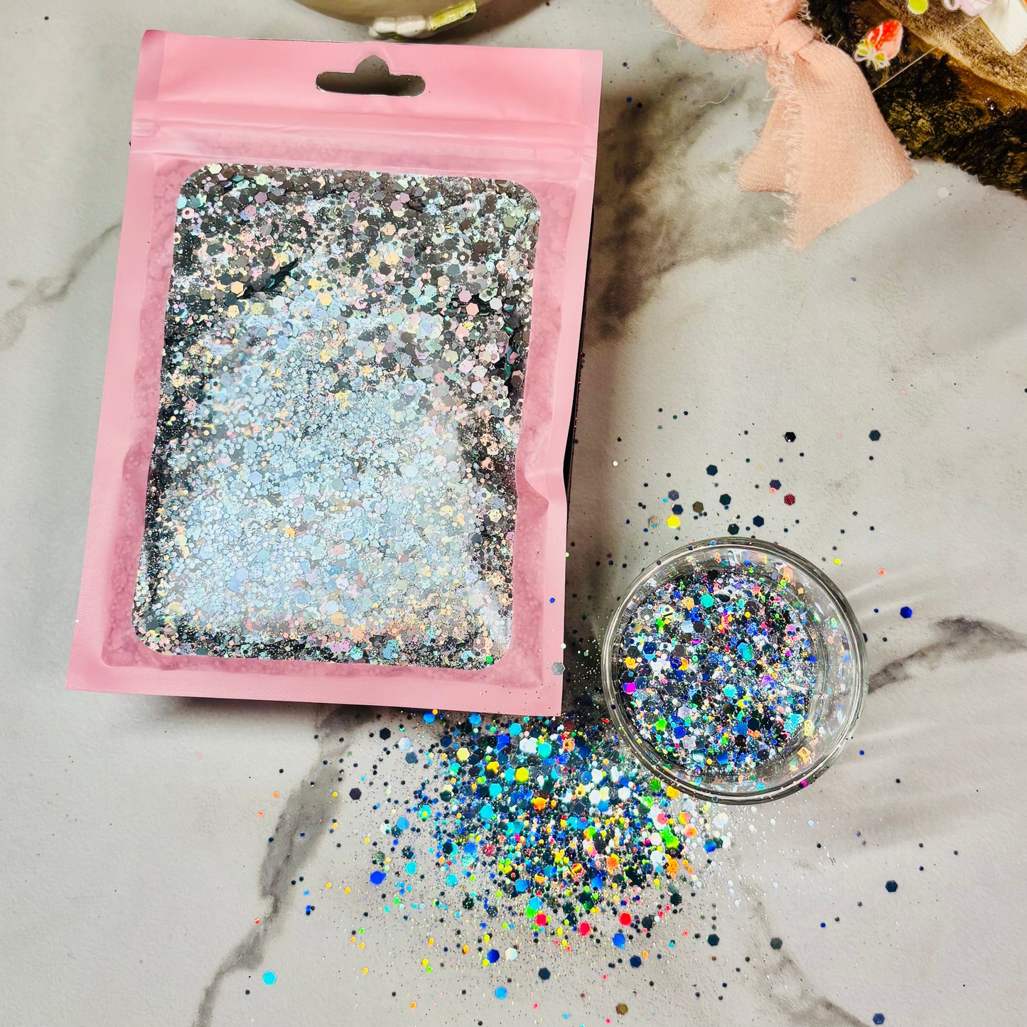 Paillettes holographiques | Argent