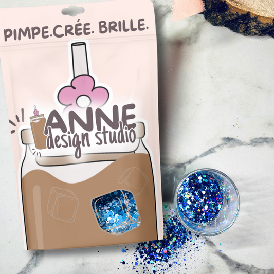 Paillettes holographiques | Bleu Navy