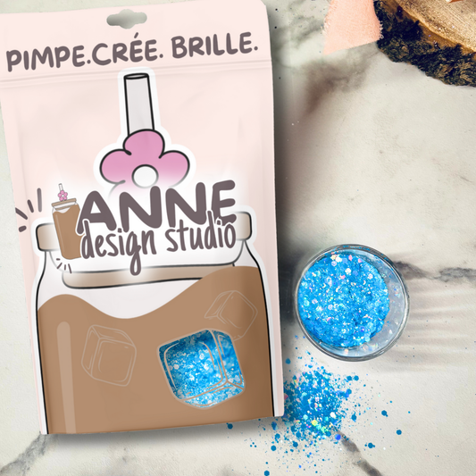 Paillettes holographiques | Bleu clair