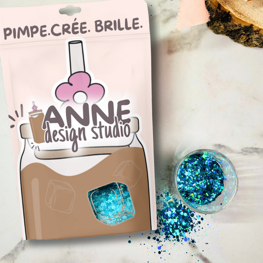 Paillettes holographiques | Turquoise