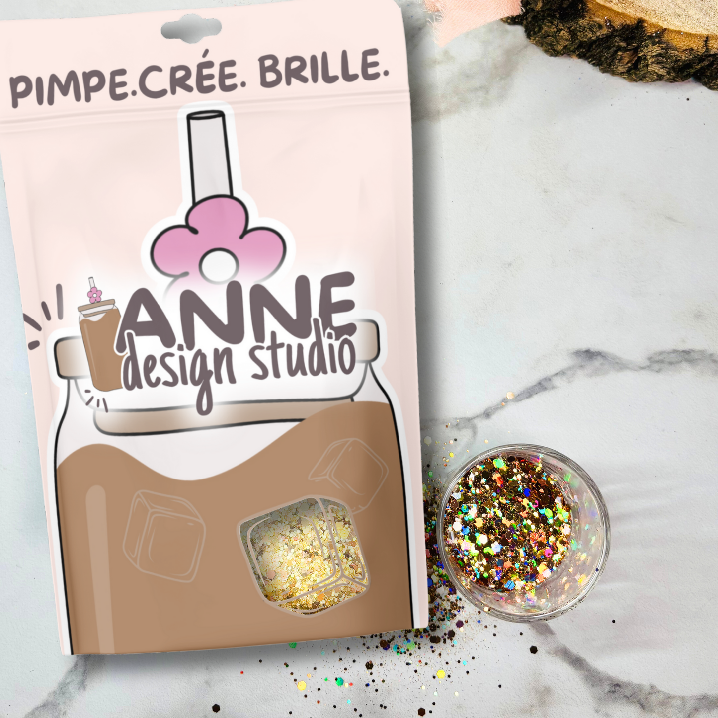 Paillettes holographiques | Bronze
