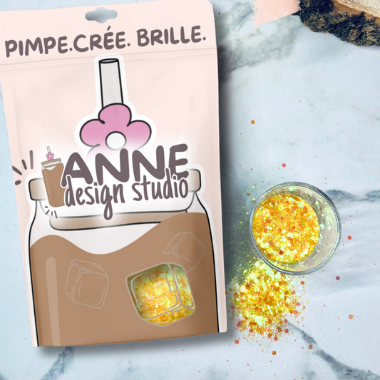 Paillettes perlées | Jaune