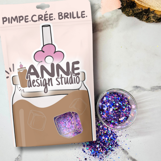 Paillettes holographiques | Mauve