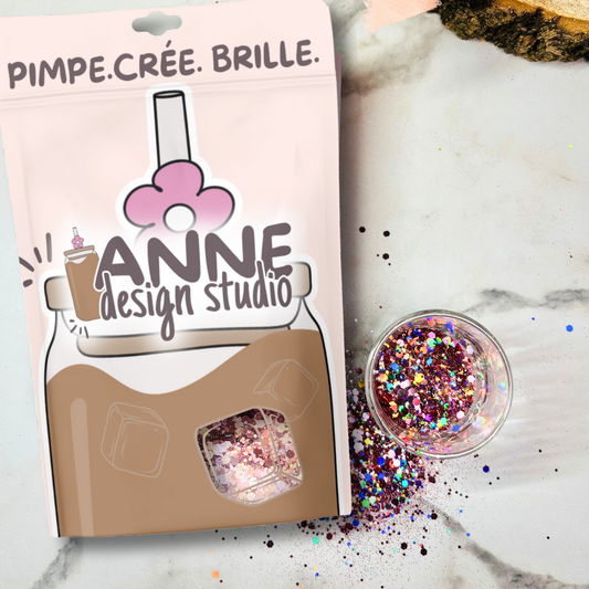 Paillettes holographiques | Rose gold