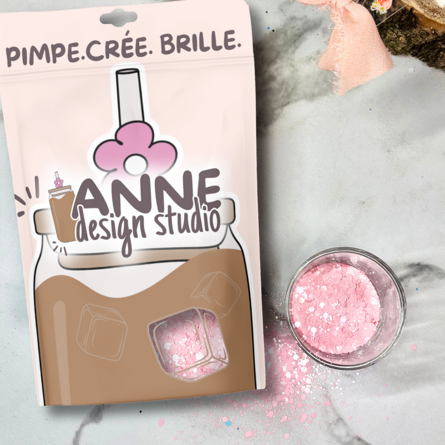 Paillettes mattes | Rose