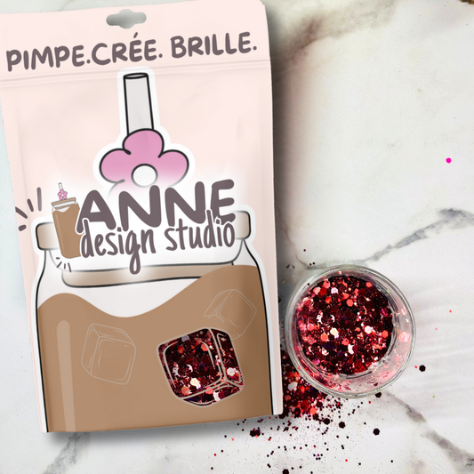 Paillettes holographiques | Rouge