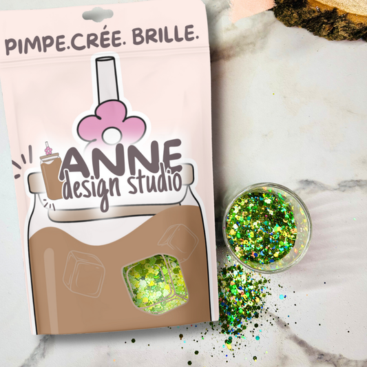 Paillettes holographiques | Vert clair