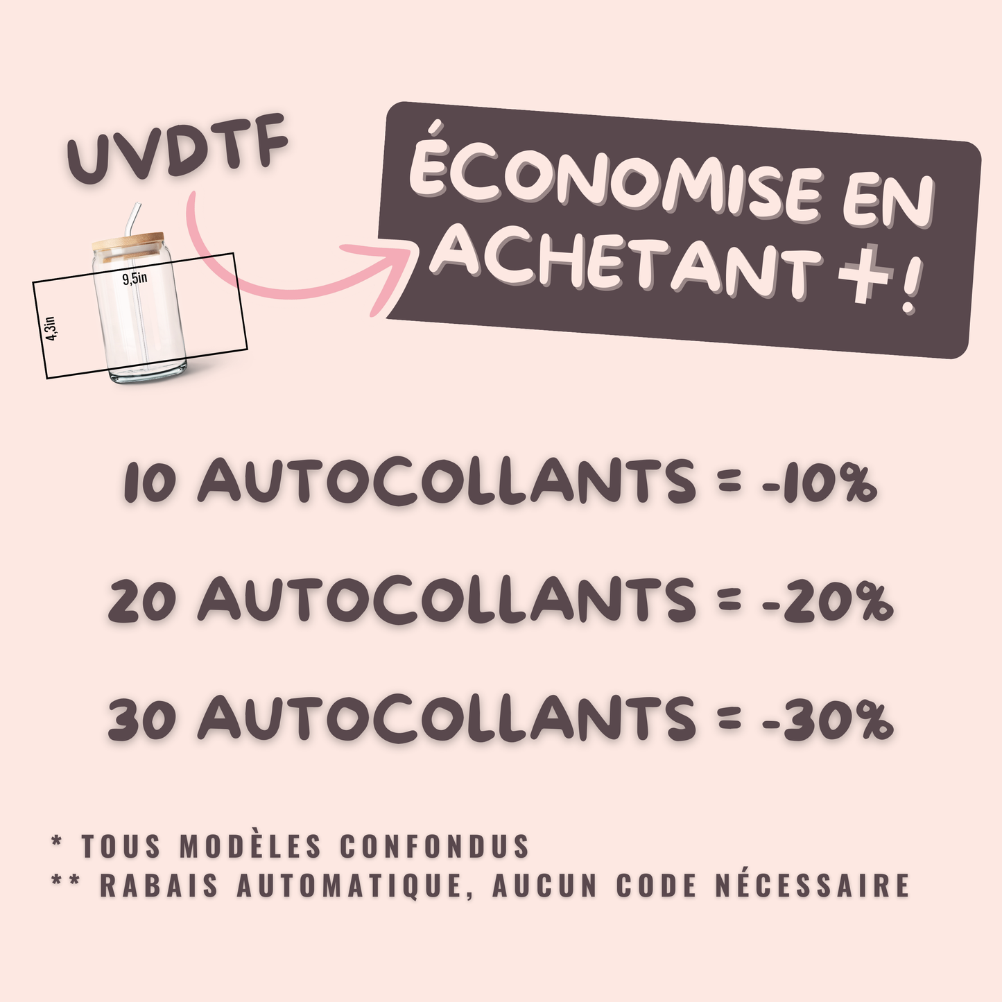 Autocollants UV DTF | Hiver vibes