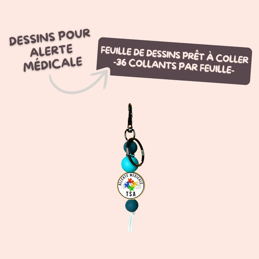 Dessins Alerte médicale | Prêt à coller
