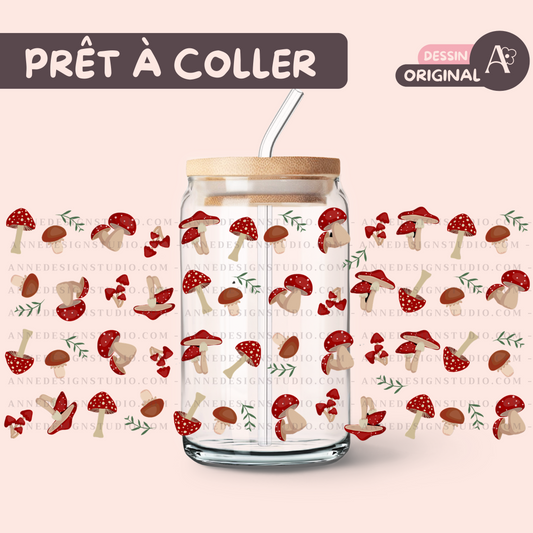 Autocollants UV DTF | Champignons