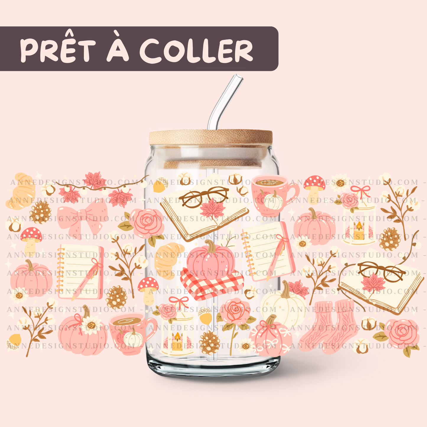 Autocollants UV DTF | Fall in love