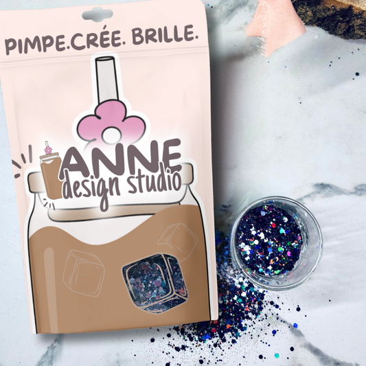 Paillettes holographiques | Noir