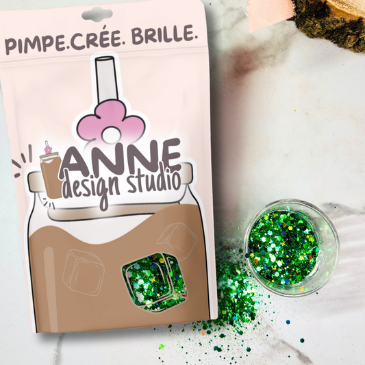 Paillettes holographiques | Vert
