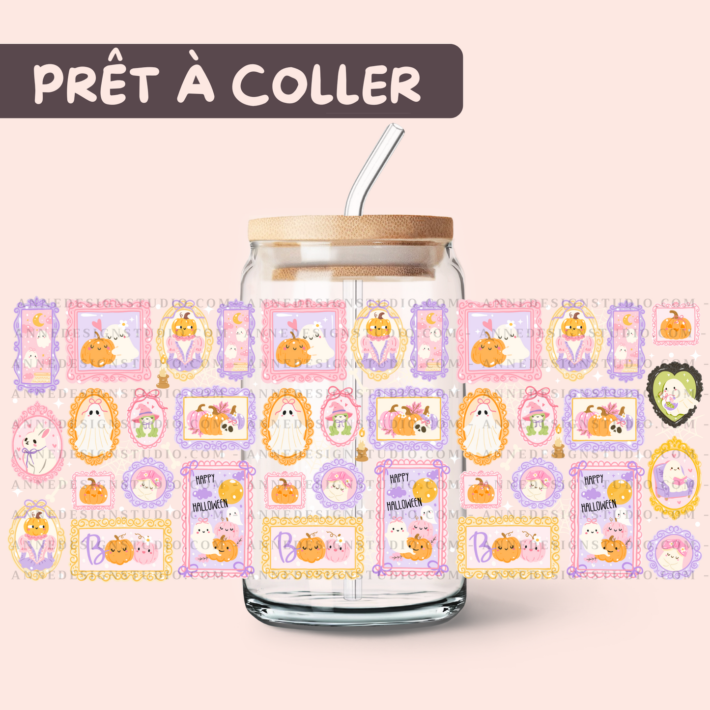 Autocollants UV DTF | Portrait boo