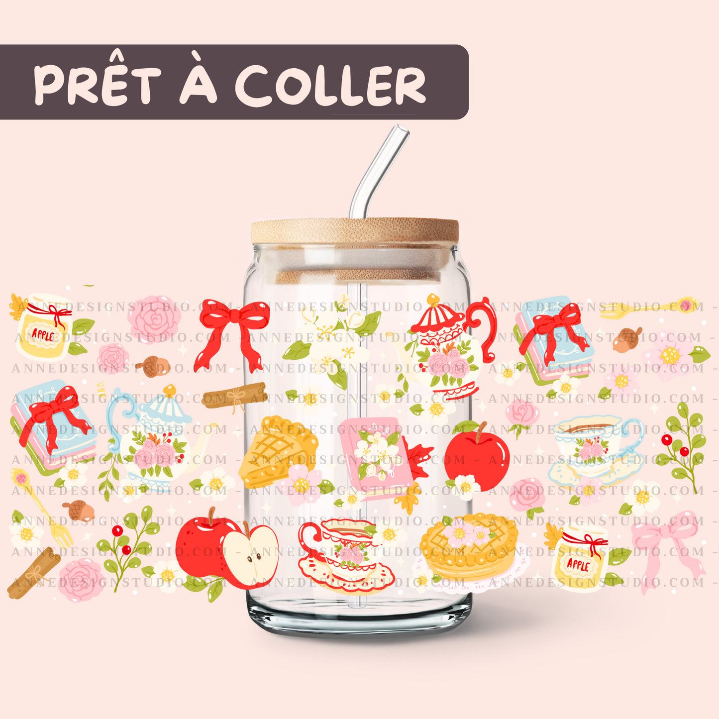 Autocollants UV DTF | Thé d'automne