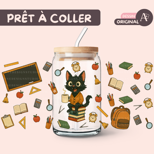Autocollants UV DTF | Ecole de chat