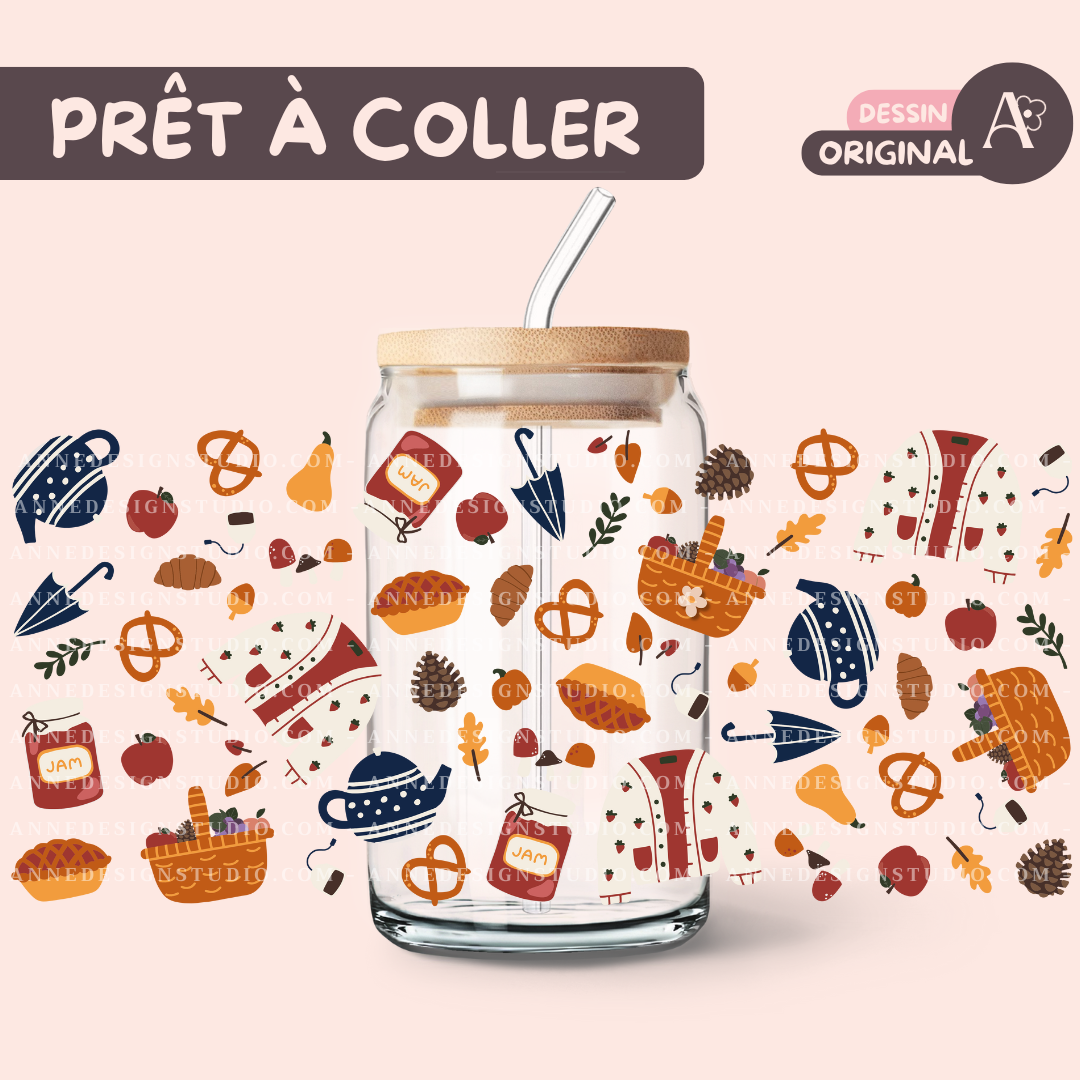 Autocollants UV DTF | Hello fall