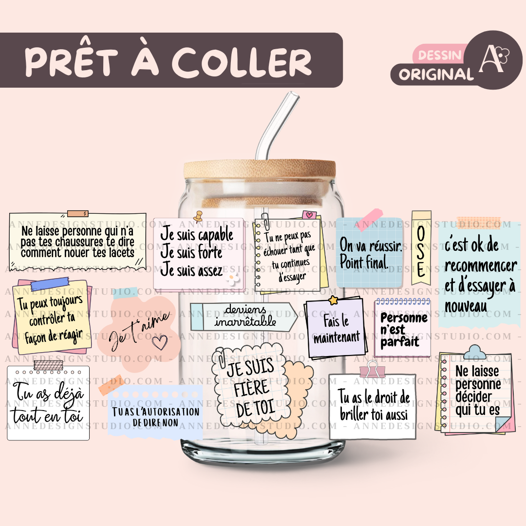 Autocollants UV DTF | Notes